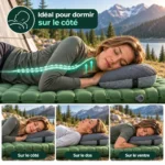 Oreiller gonflable ergonomique confort dans toutes les positions