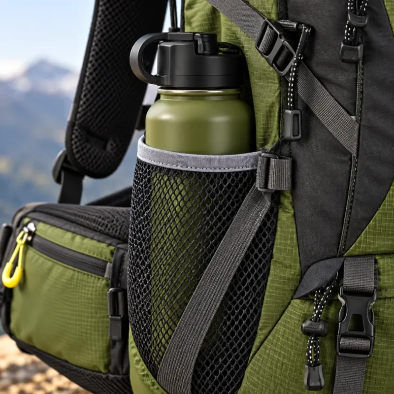 Poche gourde du sac à dos randonnée 50L