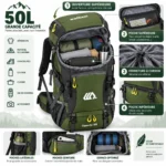 Rangements du sac à dos randonnée 50L