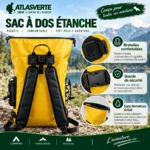 Sac à dos étanche utilisé en trekking