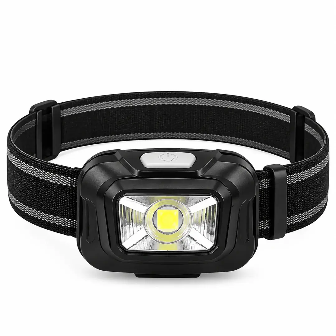 Lampe frontale standard à piles pour comparaison