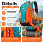 Sac à Dos 40L Randonnée & Camping – Image 4