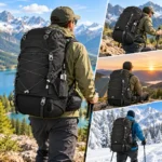 Sac à dos randonnée 50L utilisé en montagne pour le trekking