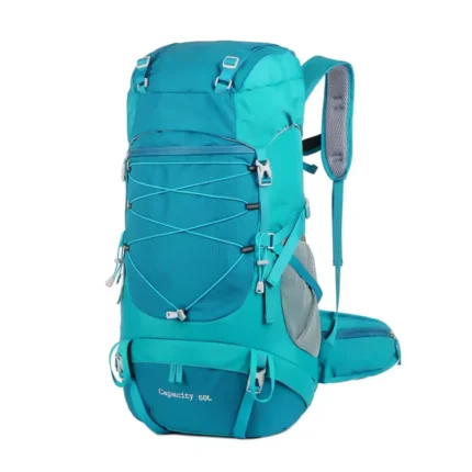 Sac à Dos Randonnée 50L Multipoches Turquoise