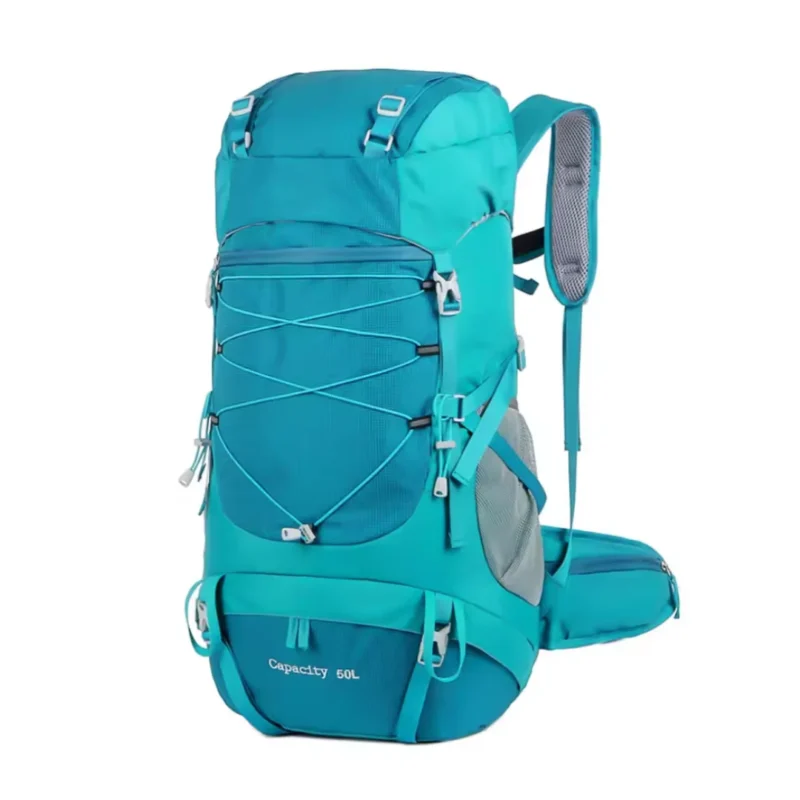 Sac à Dos Randonnée 50L Multipoches Turquoise